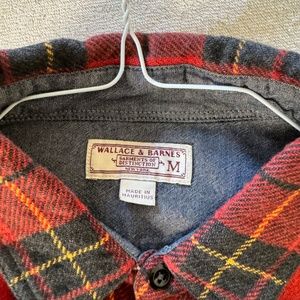 JCrew Wallace & Barnes Red Heavyweight Flannel Workshirt - Size M